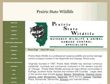 Tablet Screenshot of prairiestatewildlife.com